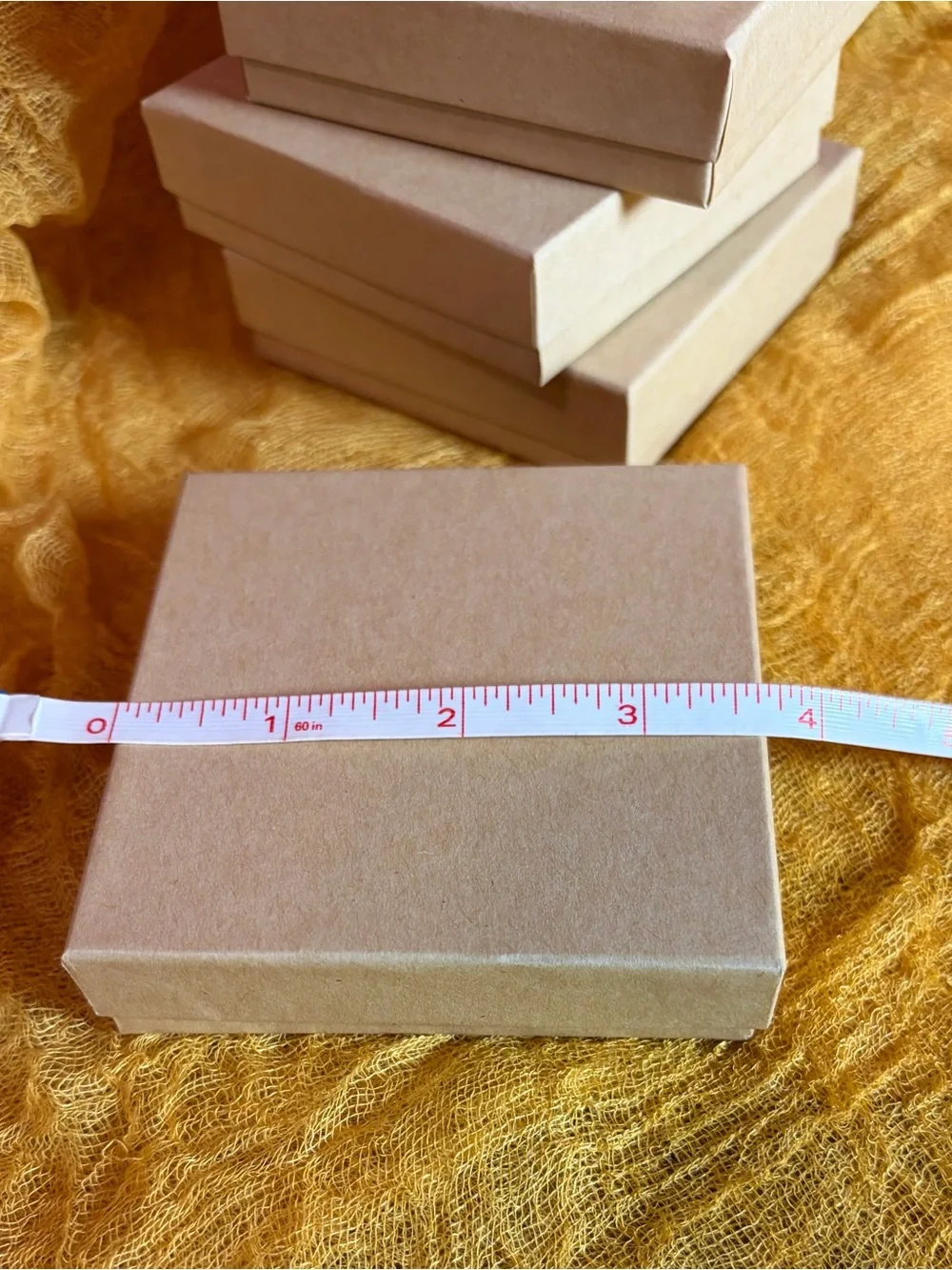 Brown Kraft Gift Box with Lid - Set of 6